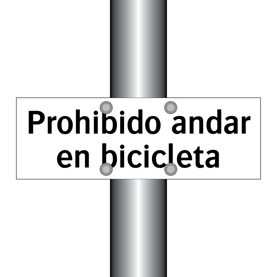 Prohibido andar en bicicleta