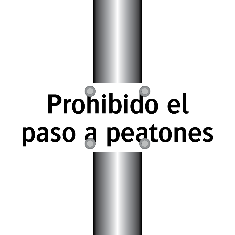 Prohibido el paso a peatones