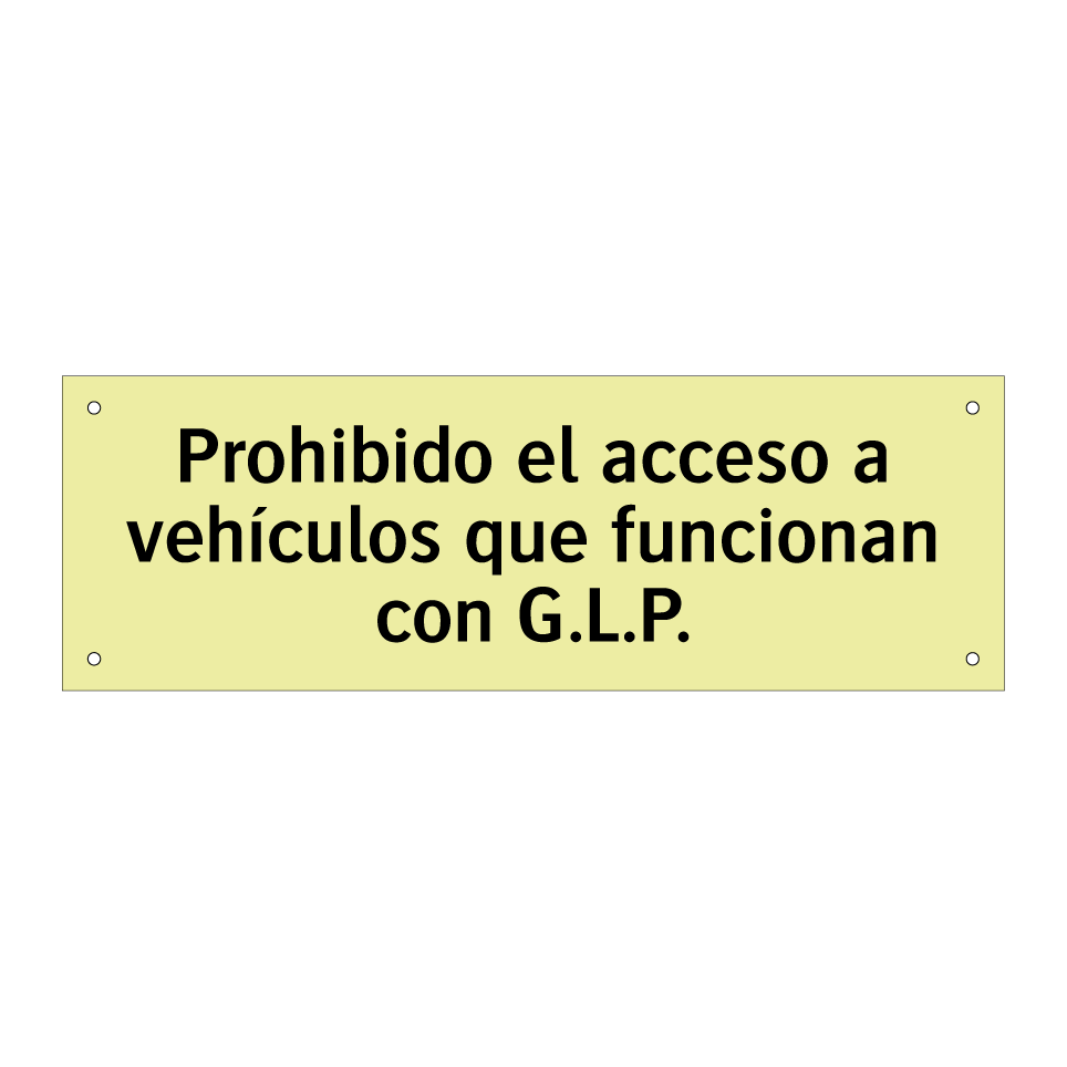 Prohibido el acceso a vehículos que funcionan con G.L.P.