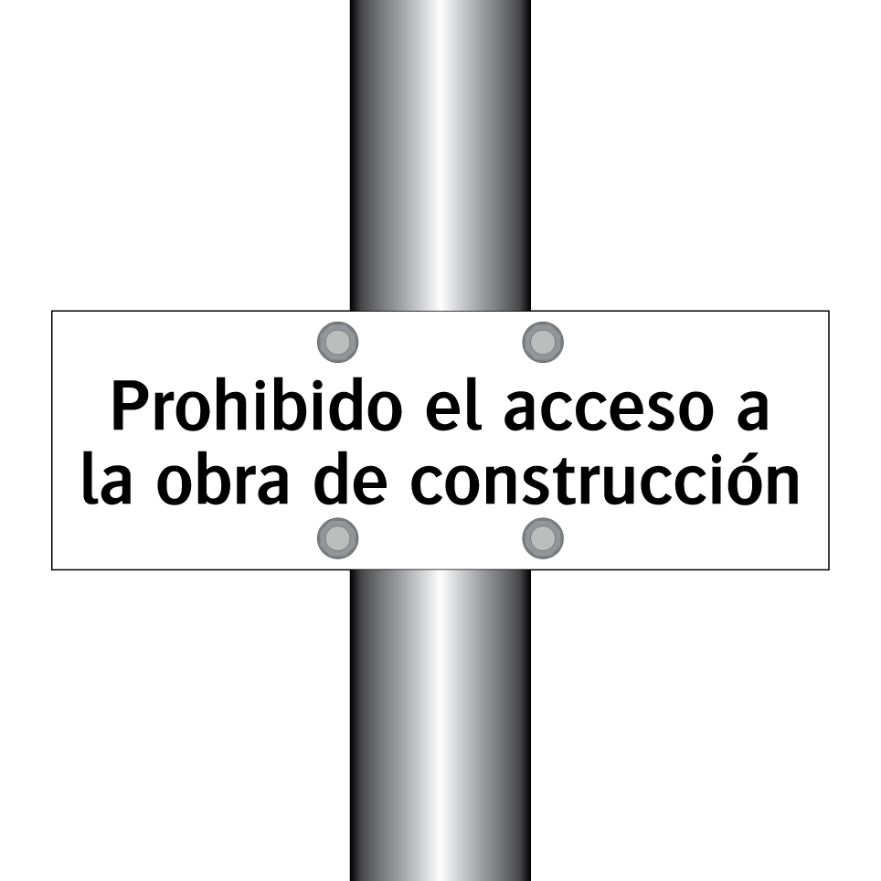 Prohibido el acceso a la obra de construcción