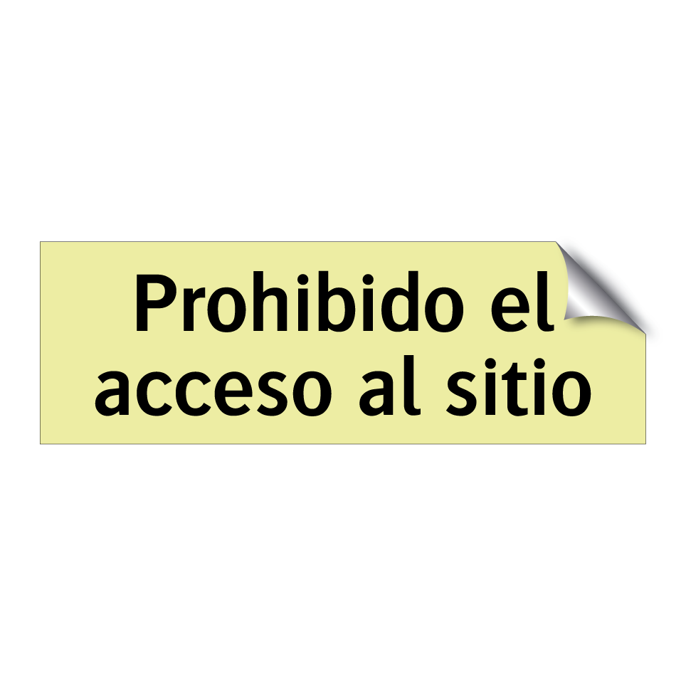 Prohibido el acceso al sitio