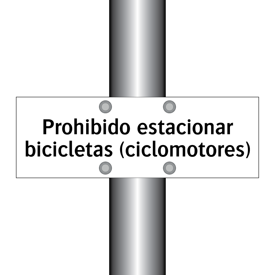 Prohibido estacionar bicicletas (ciclomotores)