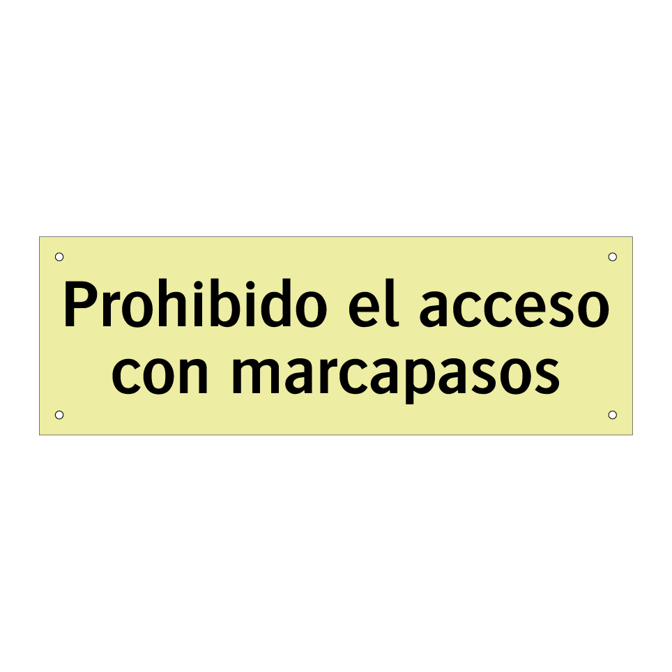 Prohibido el acceso con marcapasos