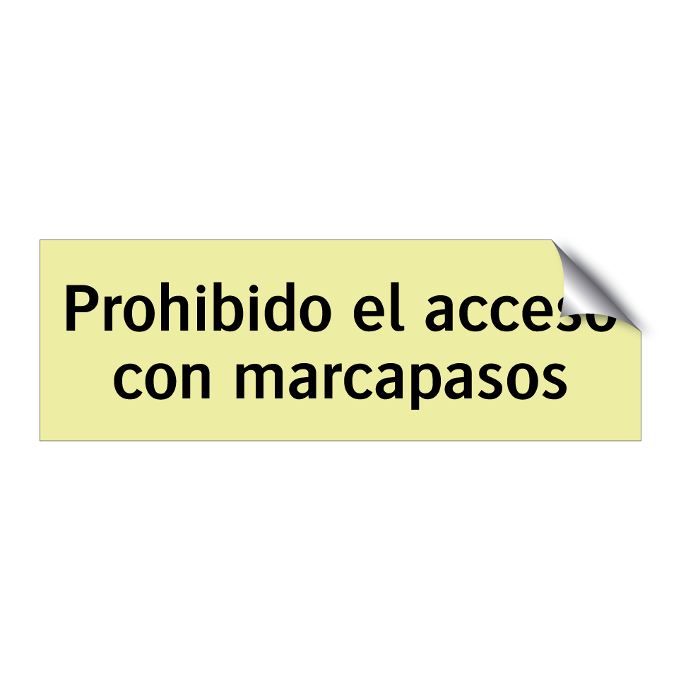 Prohibido el acceso con marcapasos