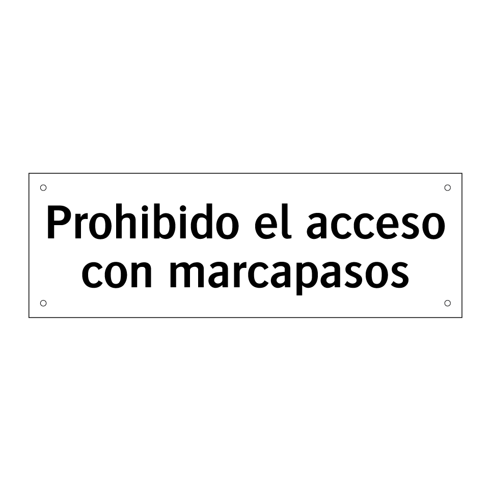 Prohibido el acceso con marcapasos