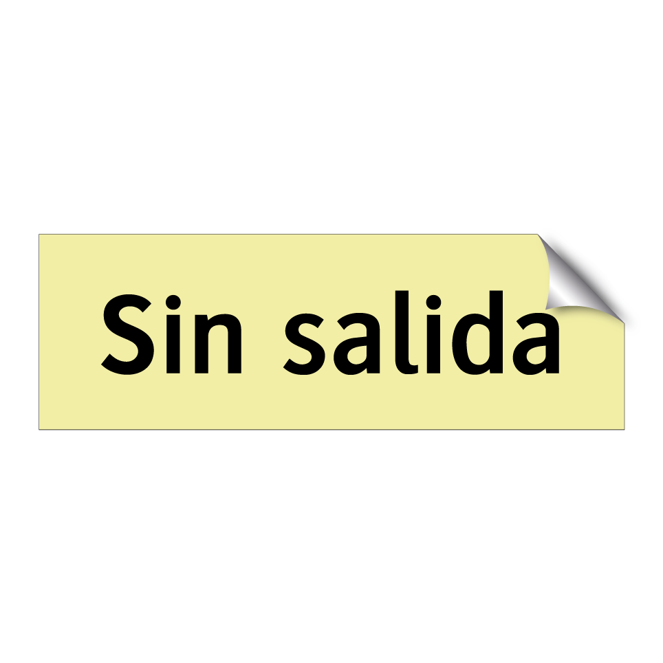 Sin salida