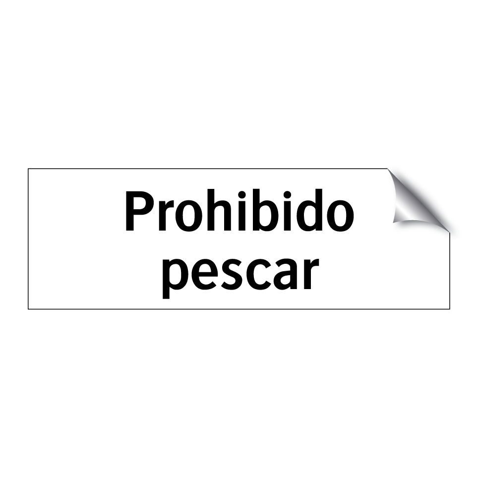 Prohibido pescar