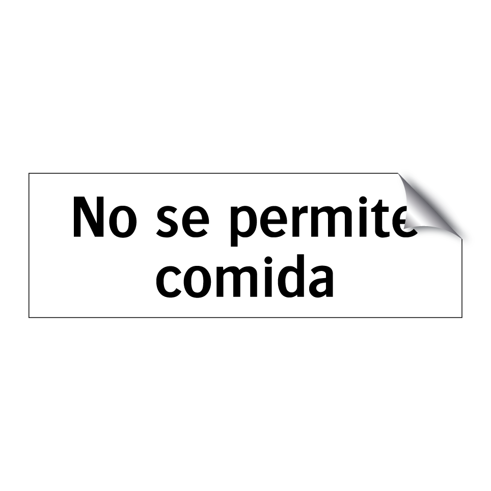 No se permite comida