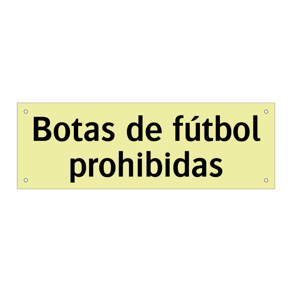 Botas de fútbol prohibidas