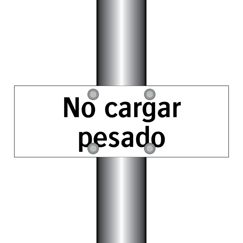 No cargar pesado