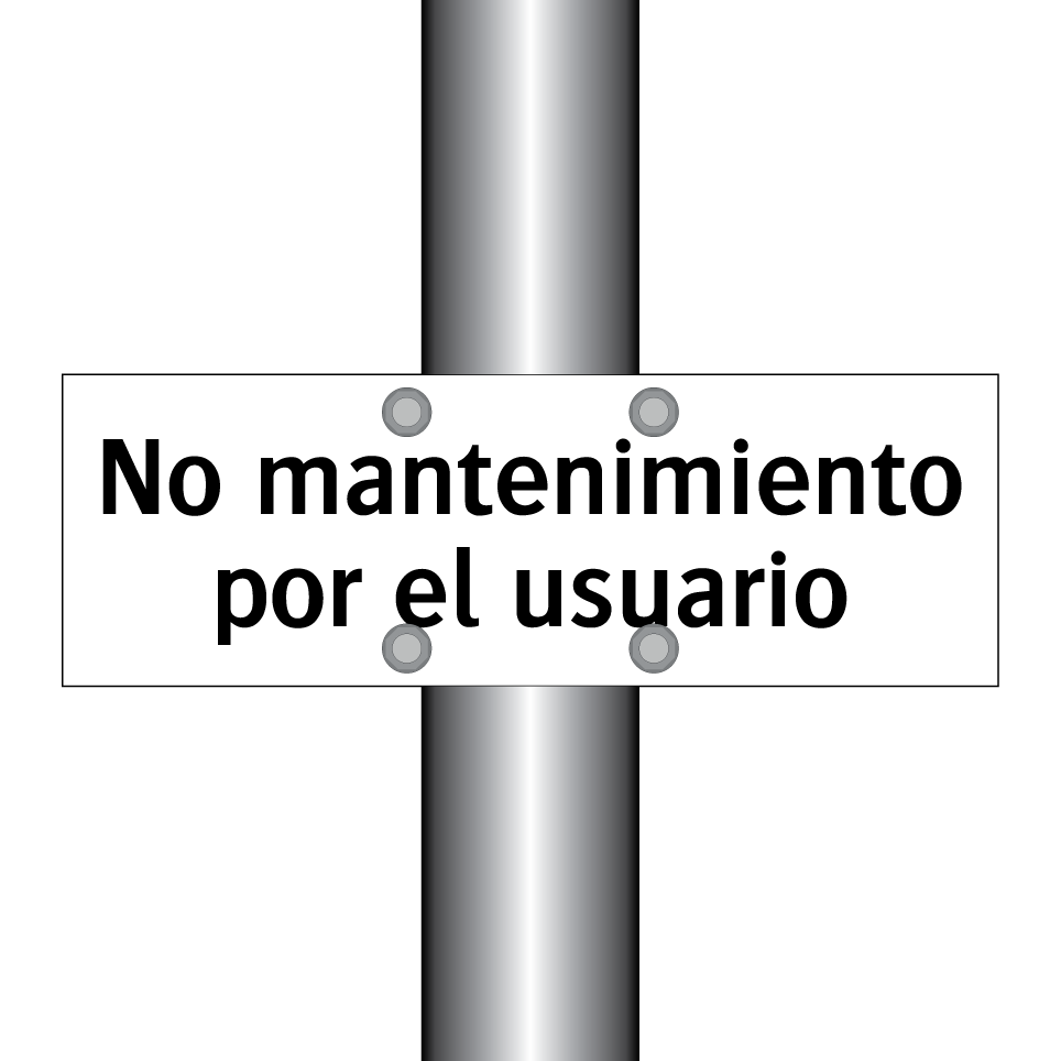No mantenimiento por el usuario