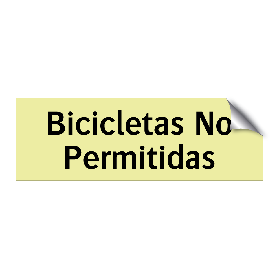 Bicicletas No Permitidas