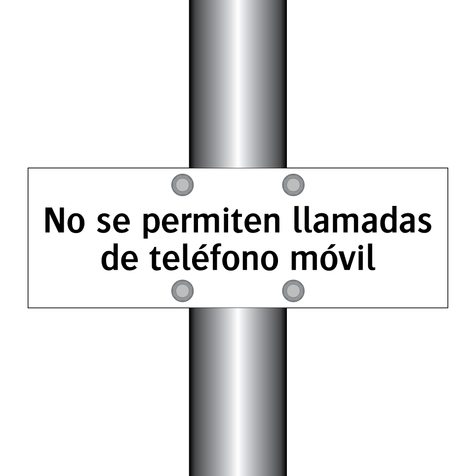 No se permiten llamadas de teléfono móvil