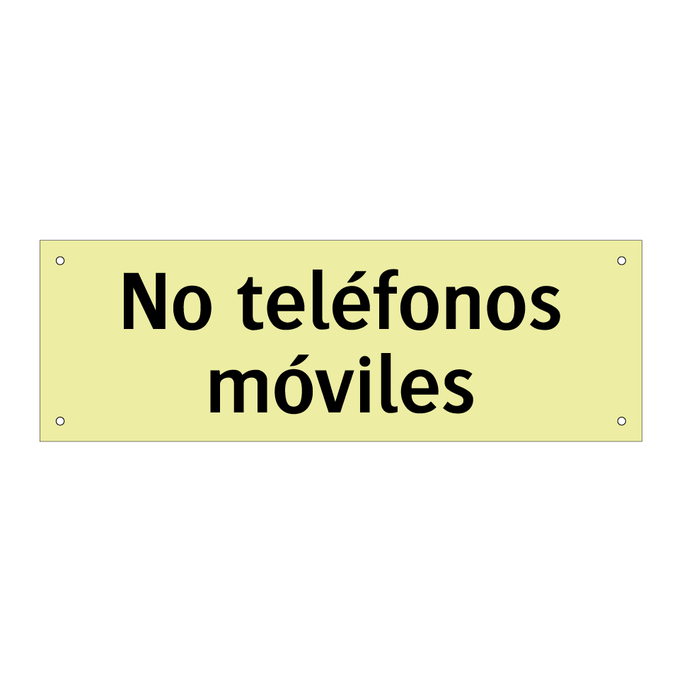 No teléfonos móviles