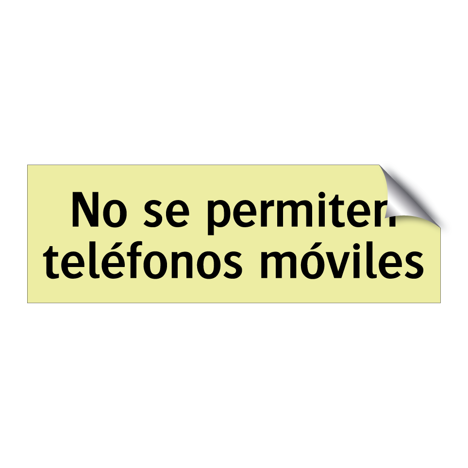 No se permiten teléfonos móviles