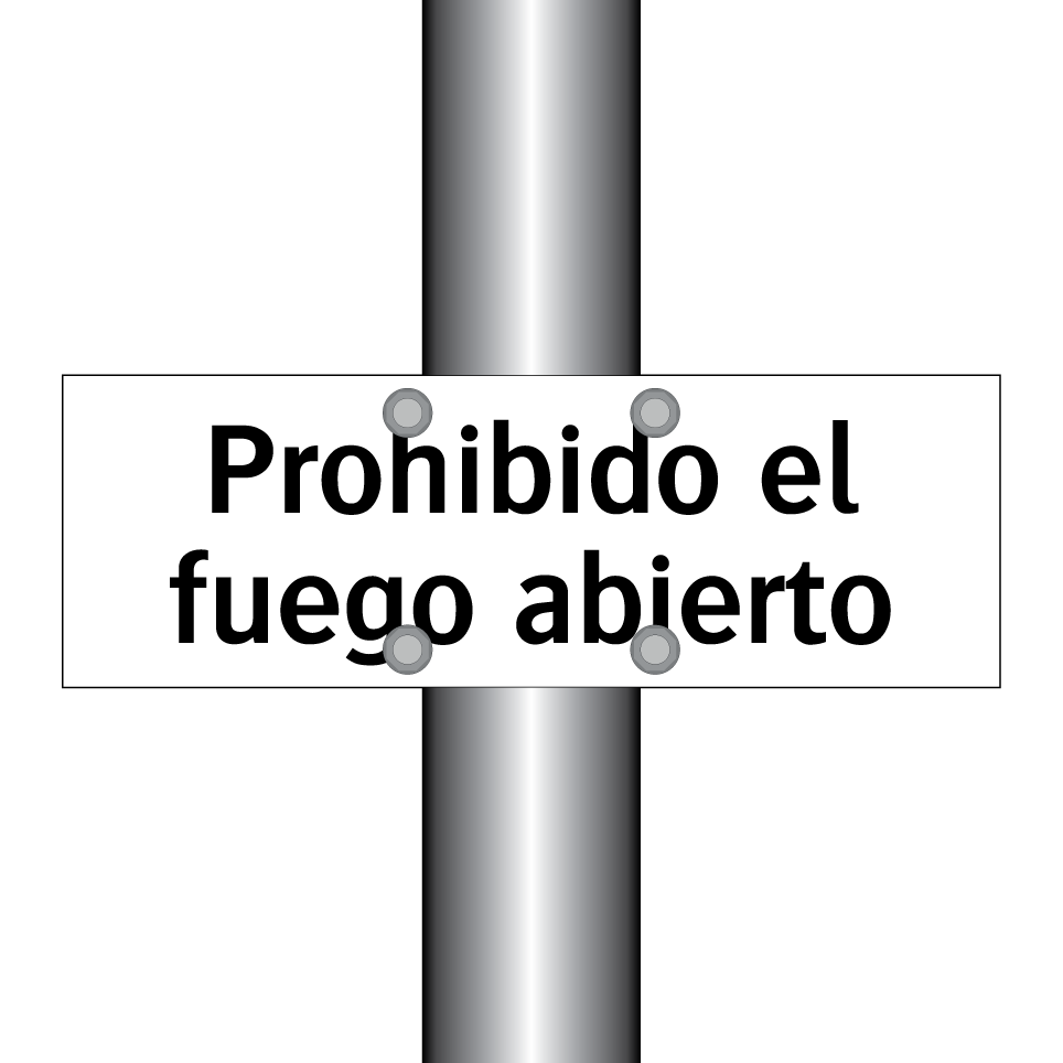 Prohibido el fuego abierto