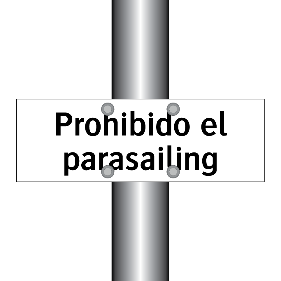 Prohibido el parasailing
