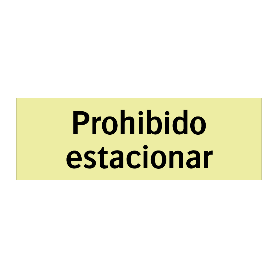Prohibido estacionar