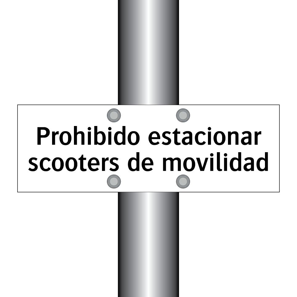 Prohibido estacionar scooters de movilidad