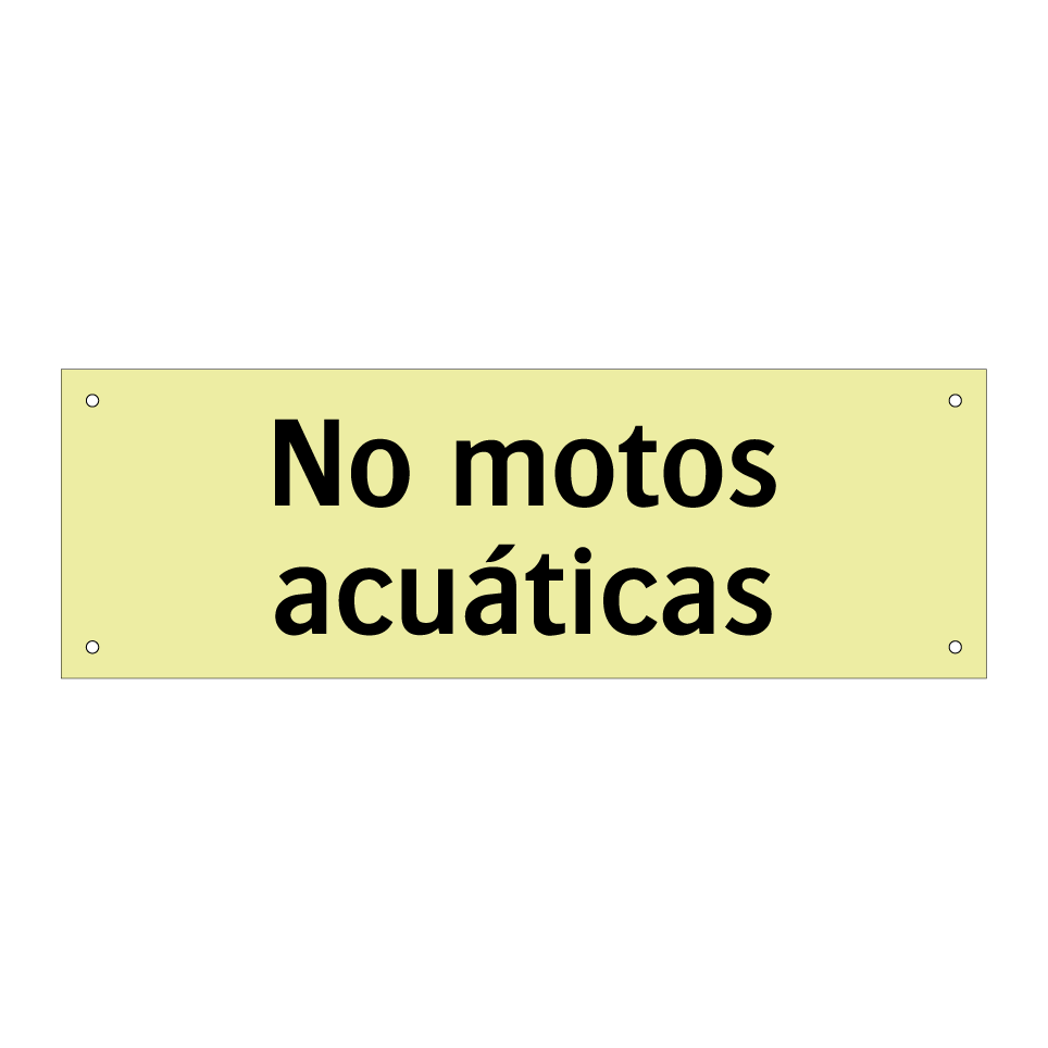No motos acuáticas