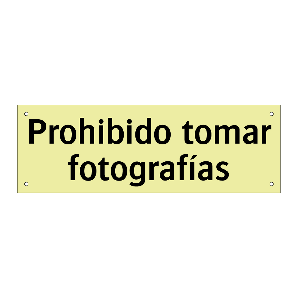 Prohibido tomar fotografías
