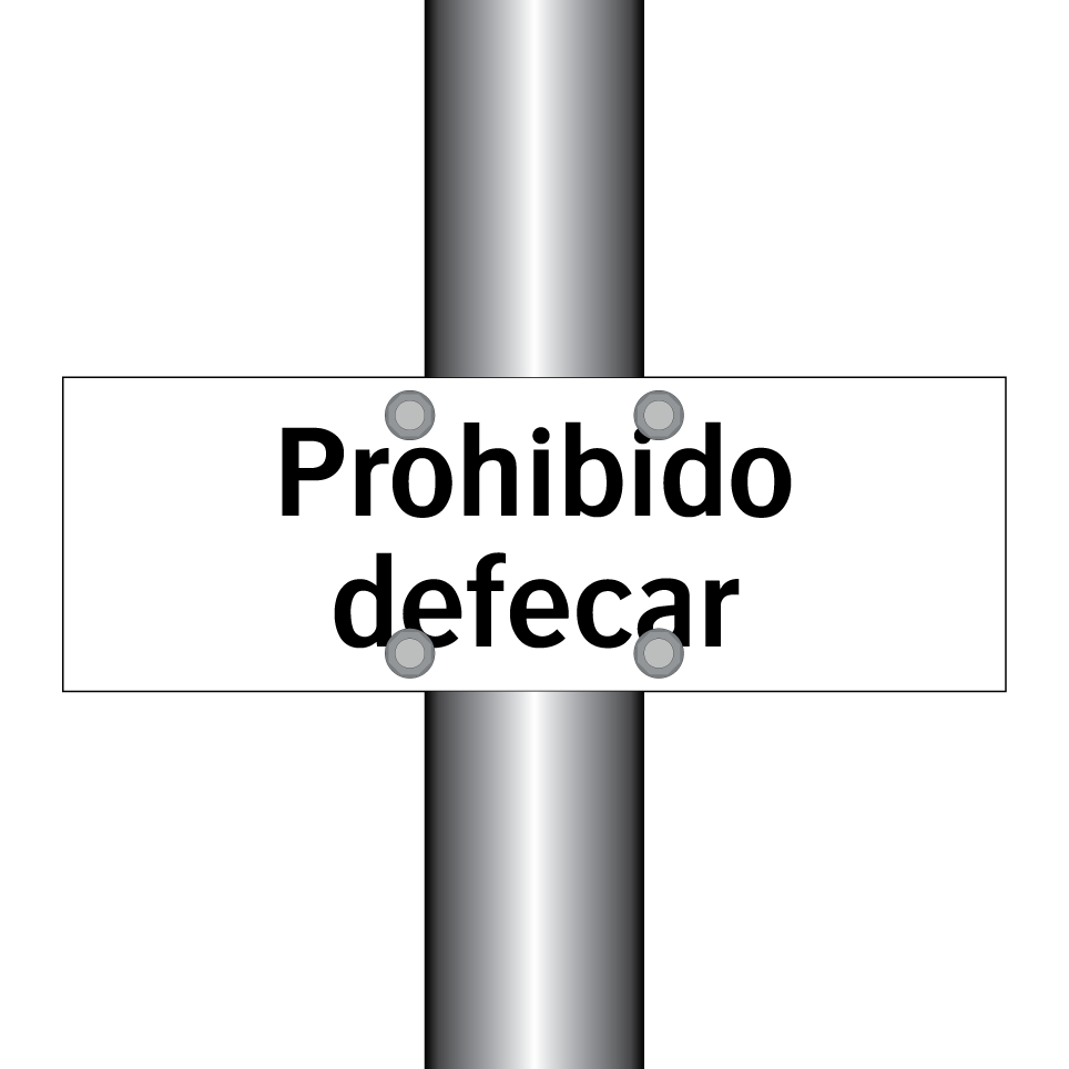 Prohibido defecar