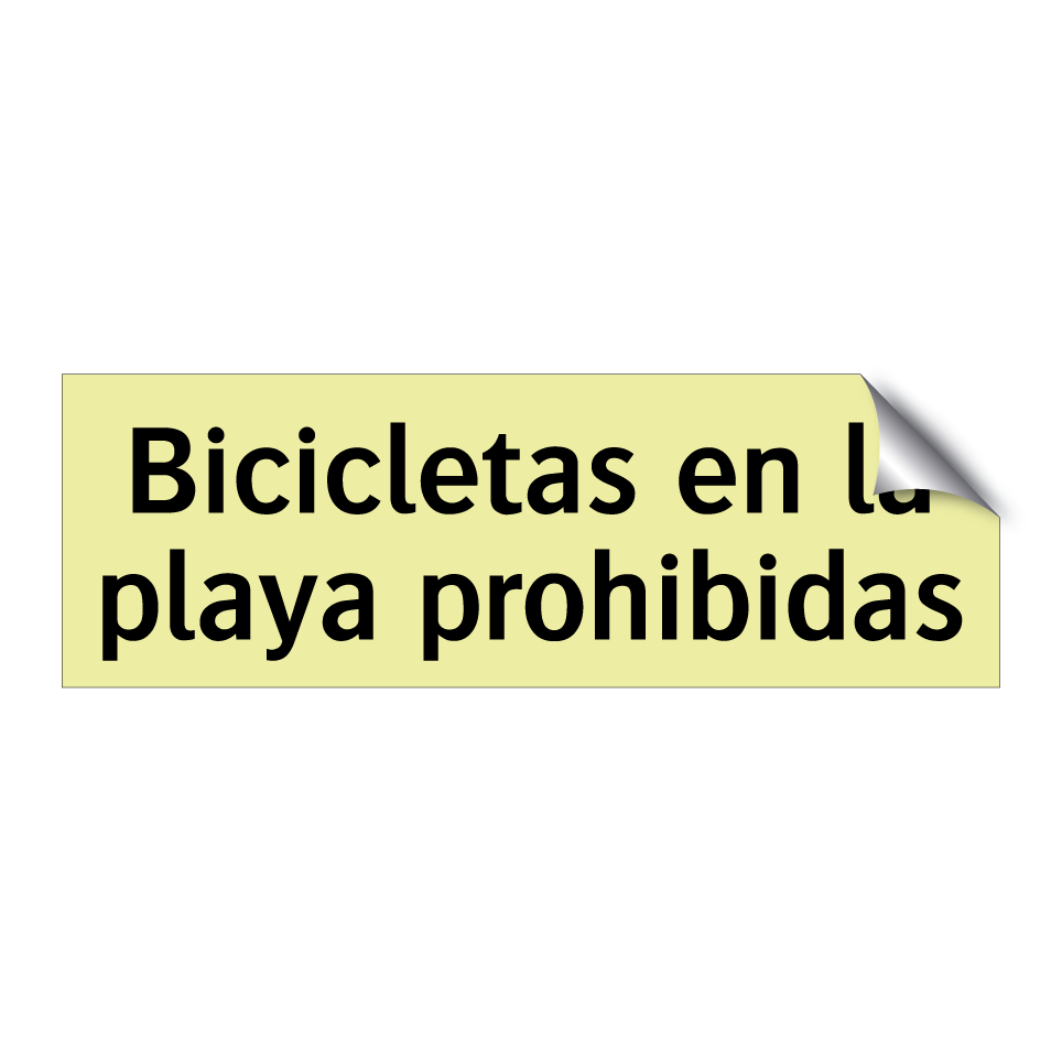 Bicicletas en la playa prohibidas