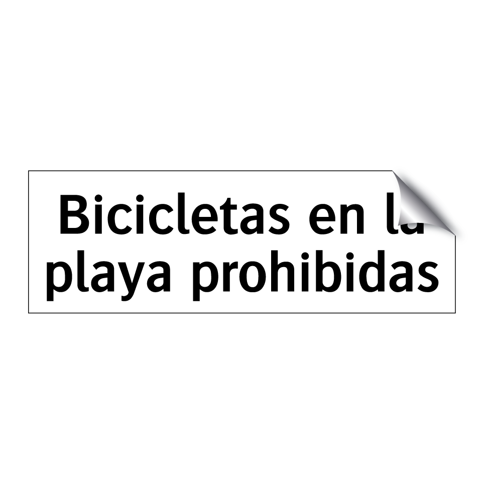 Bicicletas en la playa prohibidas