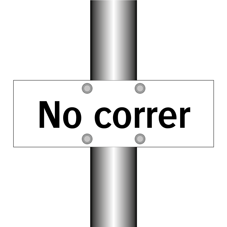 No correr