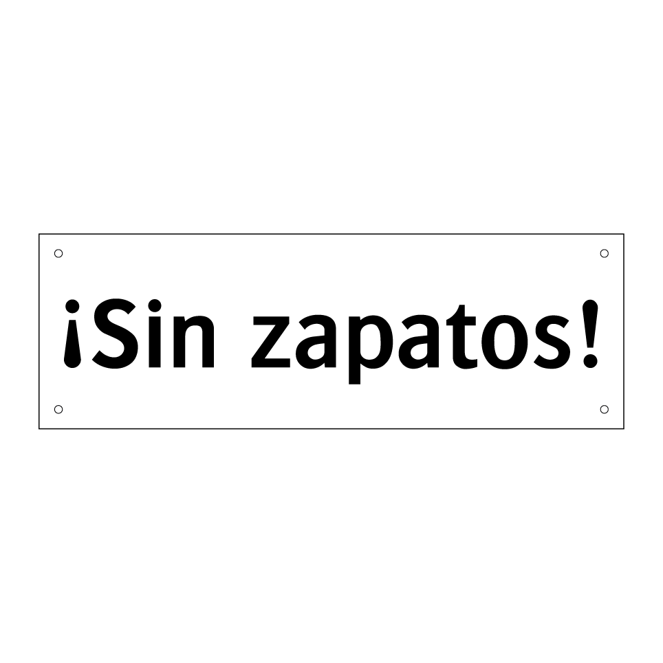 ¡Sin zapatos!