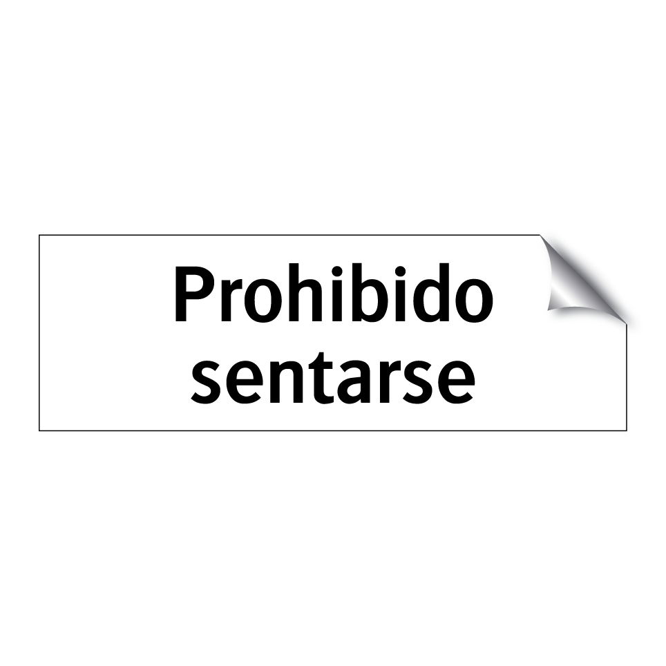 Prohibido sentarse