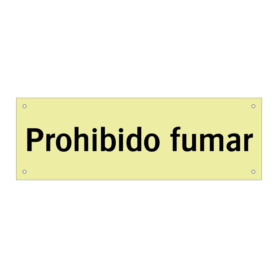 Prohibido fumar