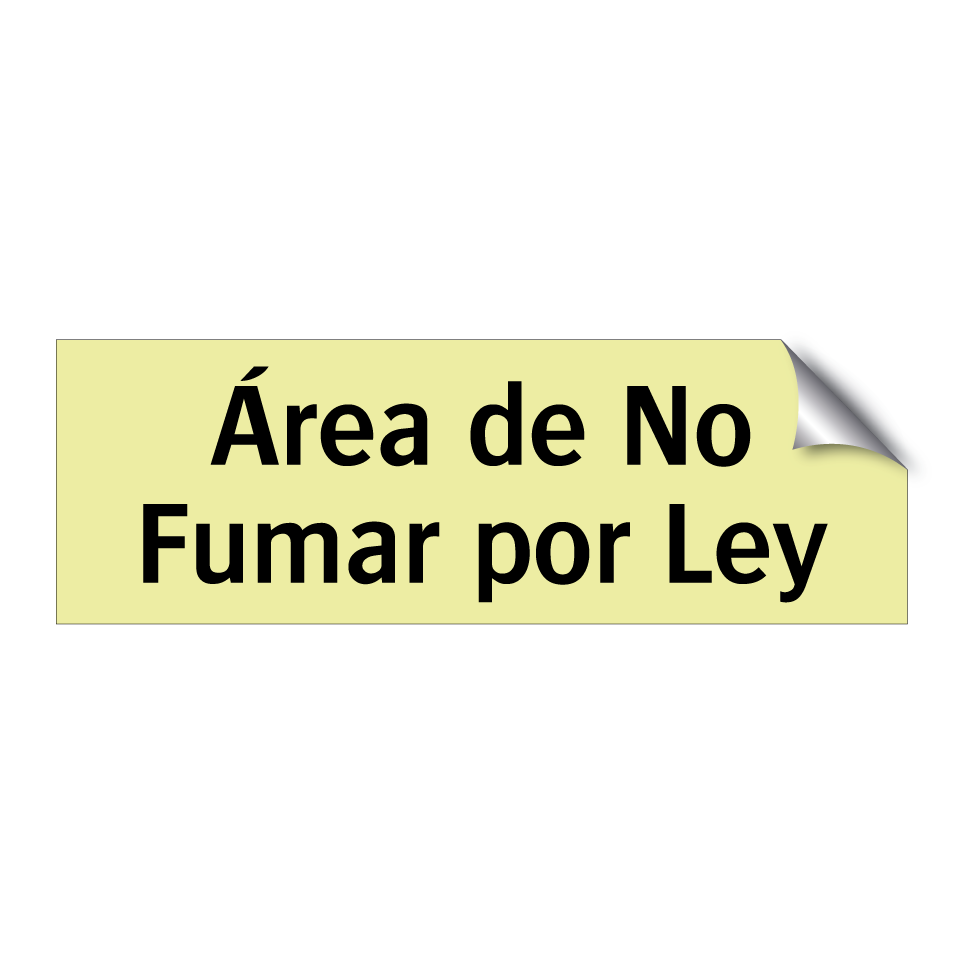 Área de No Fumar por Ley