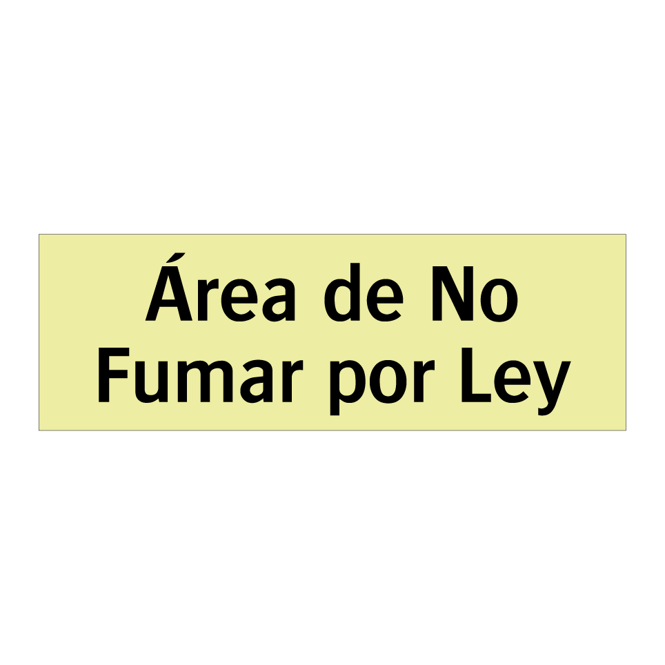 Área de No Fumar por Ley