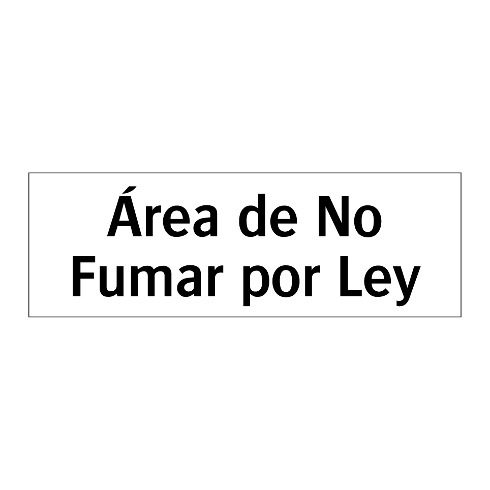 Área de No Fumar por Ley