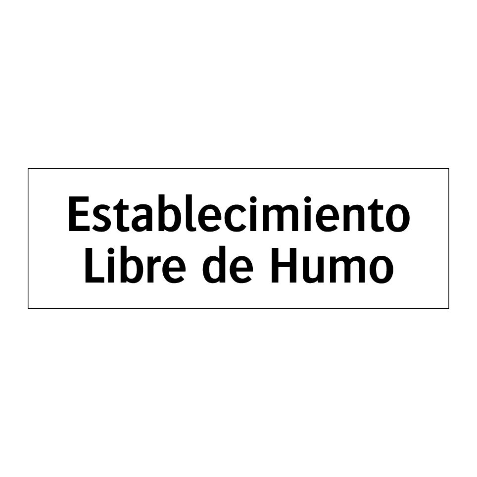 Establecimiento Libre de Humo