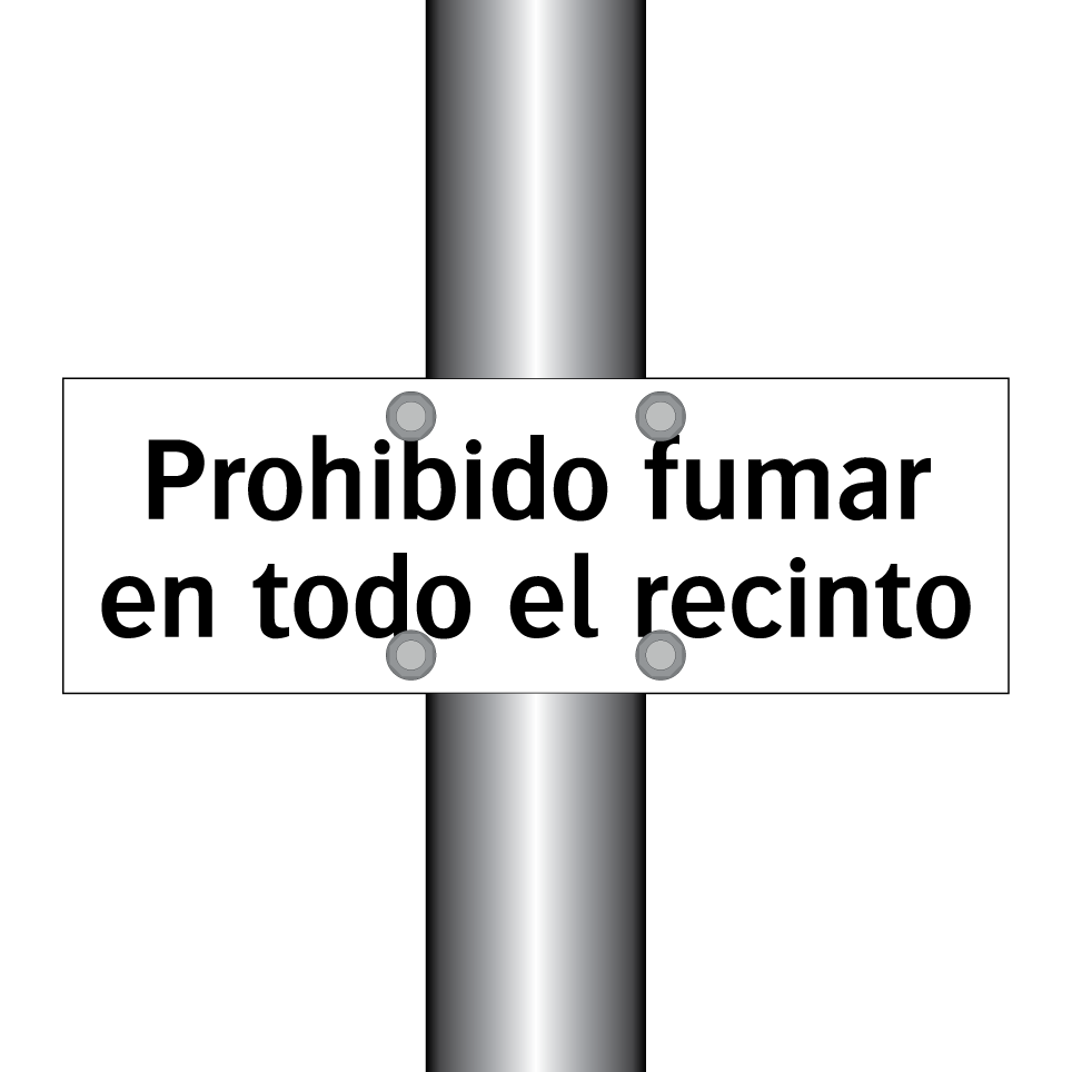 Prohibido fumar en todo el recinto