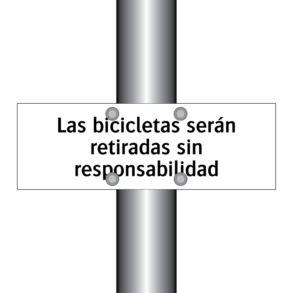 Las bicicletas serán retiradas sin responsabilidad