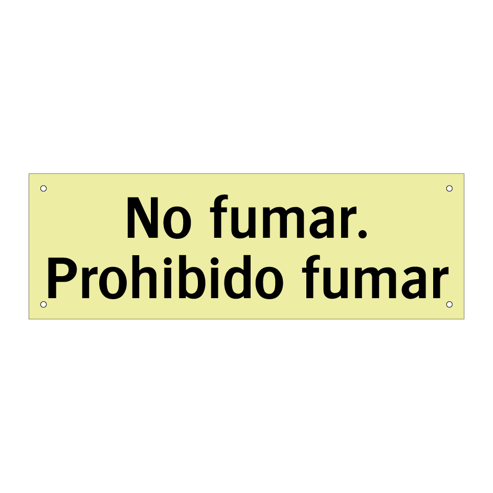No fumar. Prohibido fumar