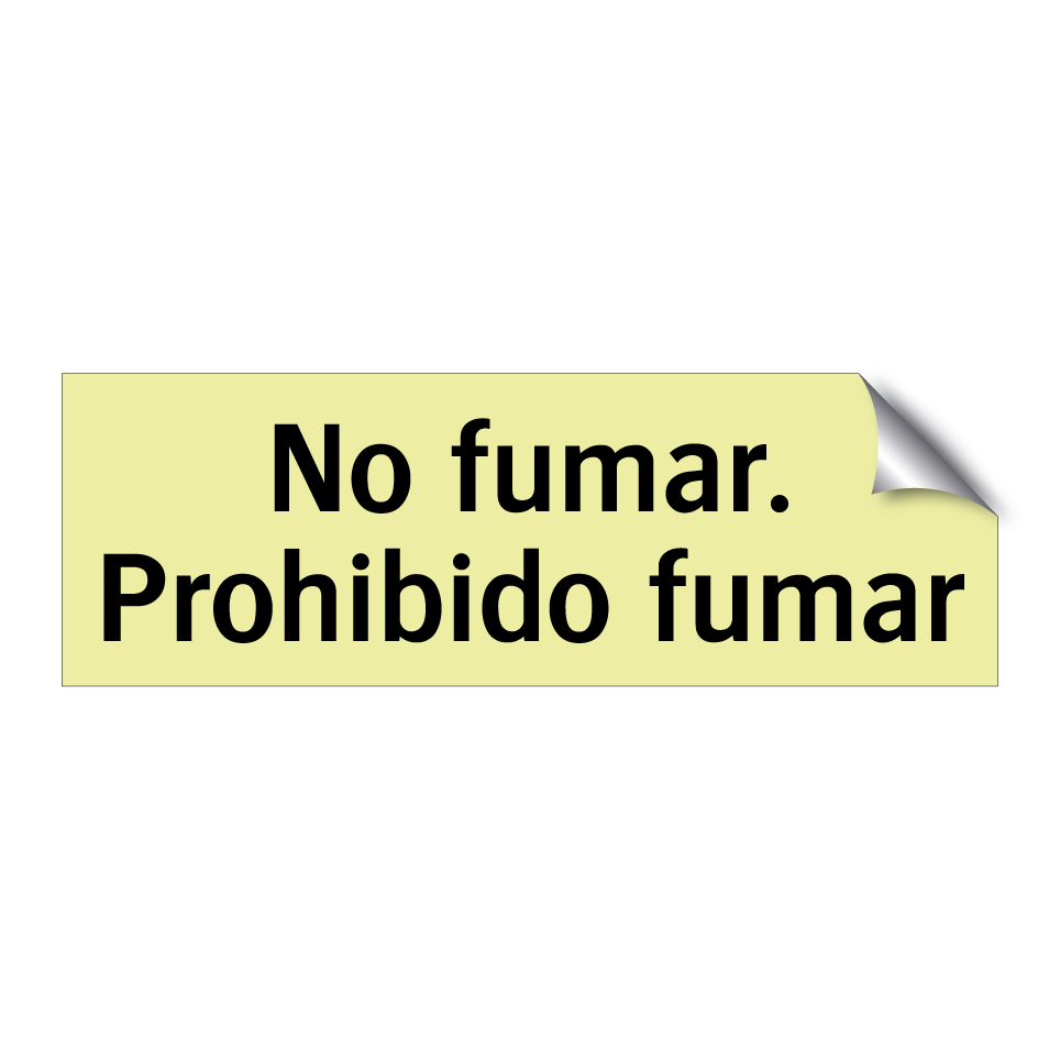 No fumar. Prohibido fumar