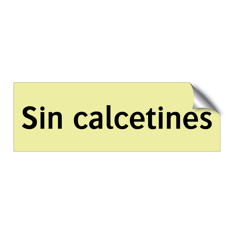 Sin calcetines