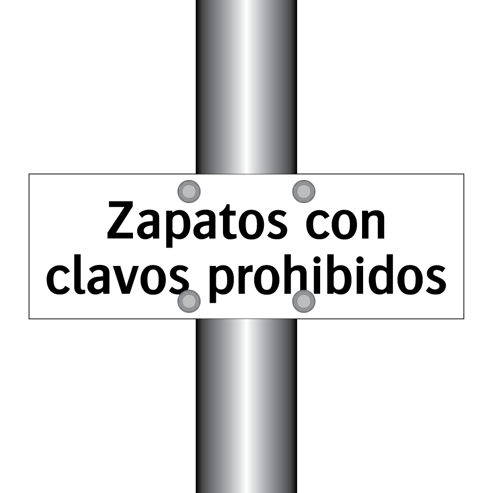 Zapatos con clavos prohibidos
