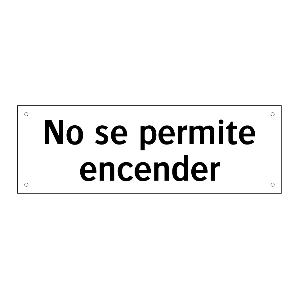 No se permite encender