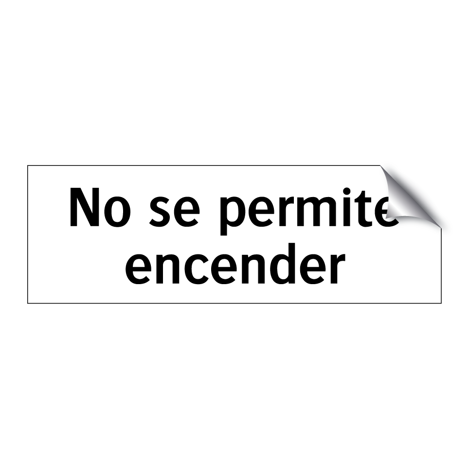 No se permite encender
