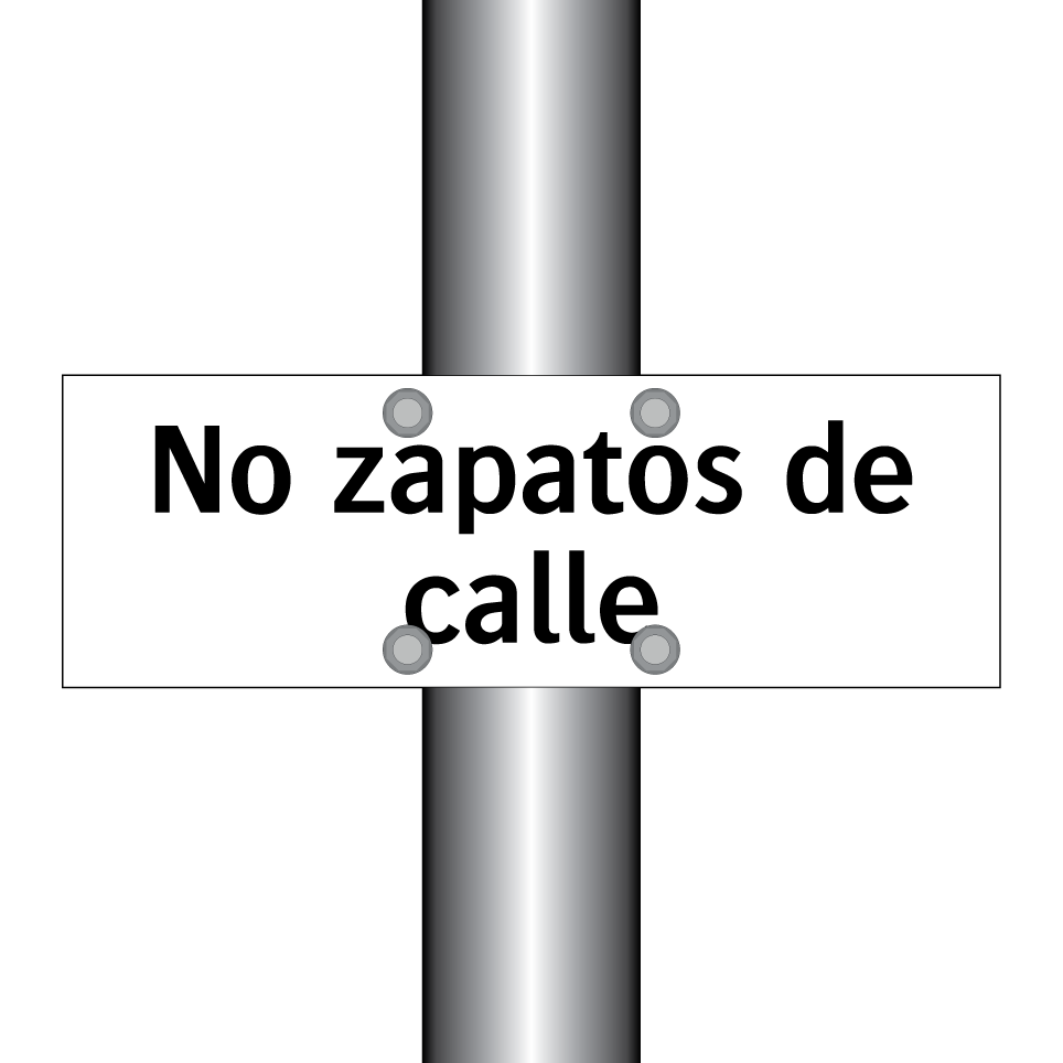 No zapatos de calle