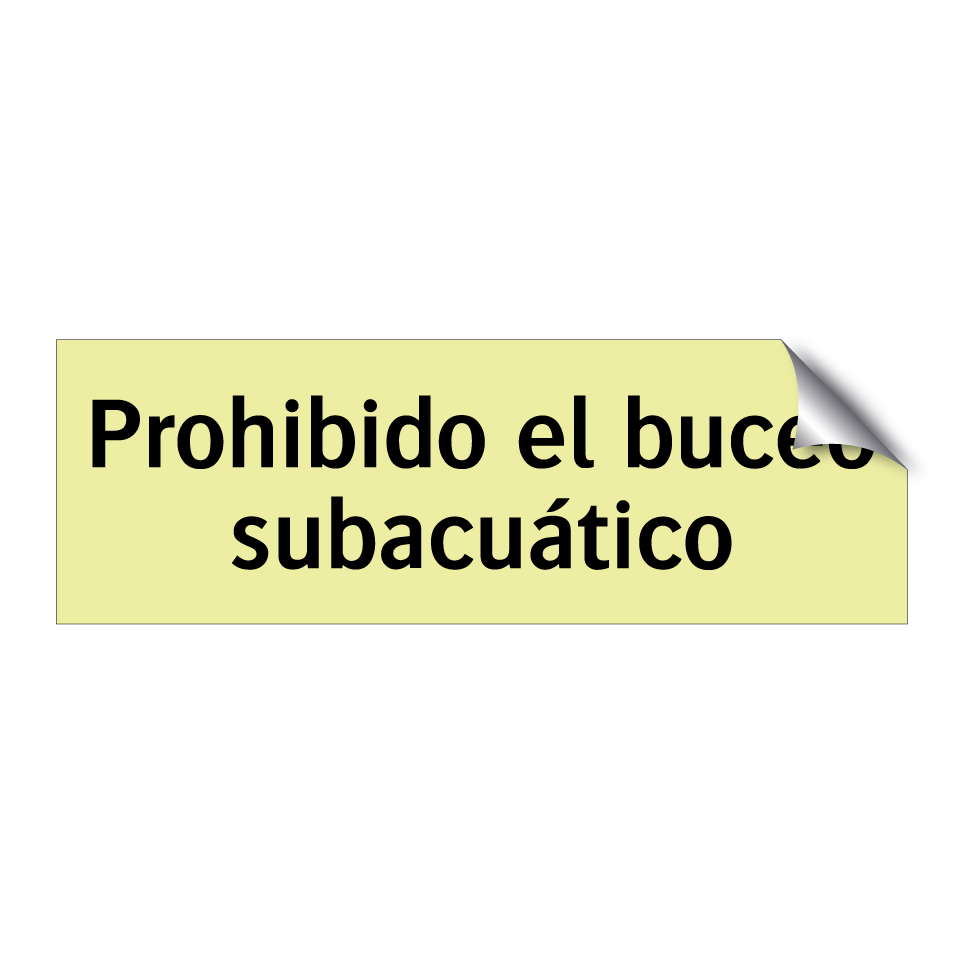 Prohibido el buceo subacuático
