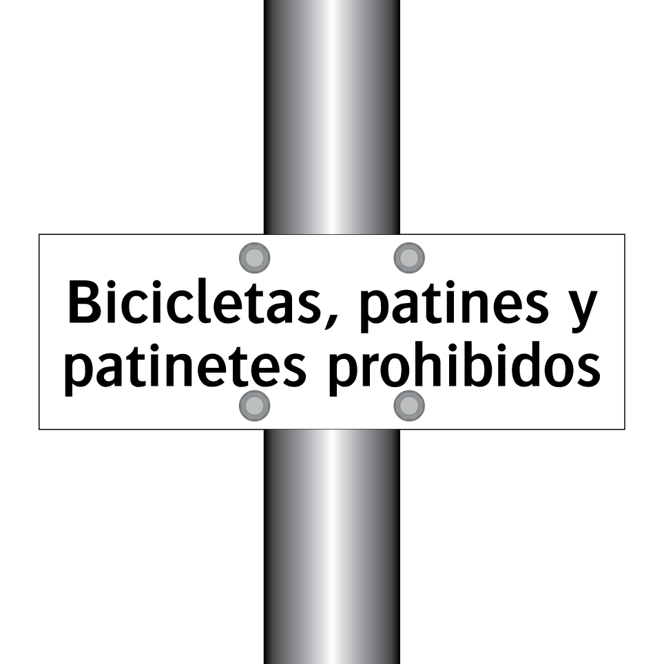 Bicicletas, patines y patinetes prohibidos