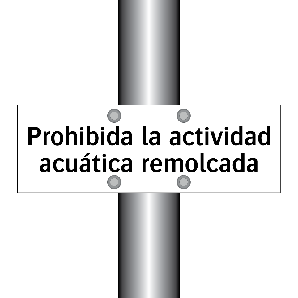 Prohibida la actividad acuática remolcada