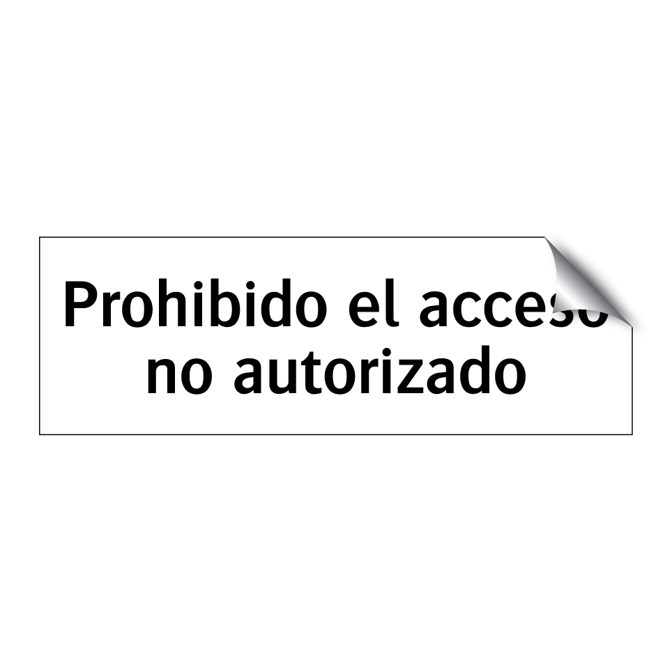 Prohibido el acceso no autorizado