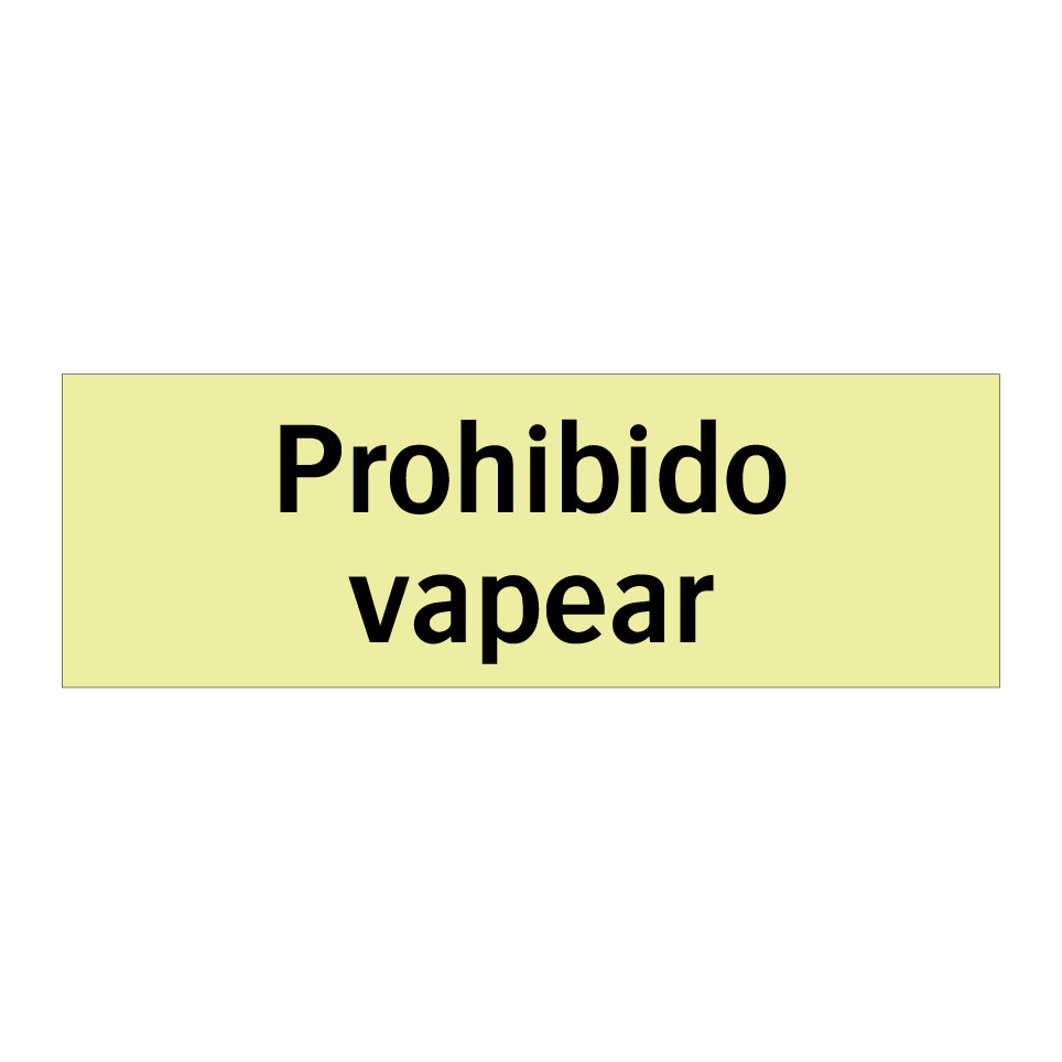 Prohibido vapear